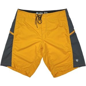 Kuhl Swimwear Mutiny Men's Water Boardshorts Yellow Waist 34